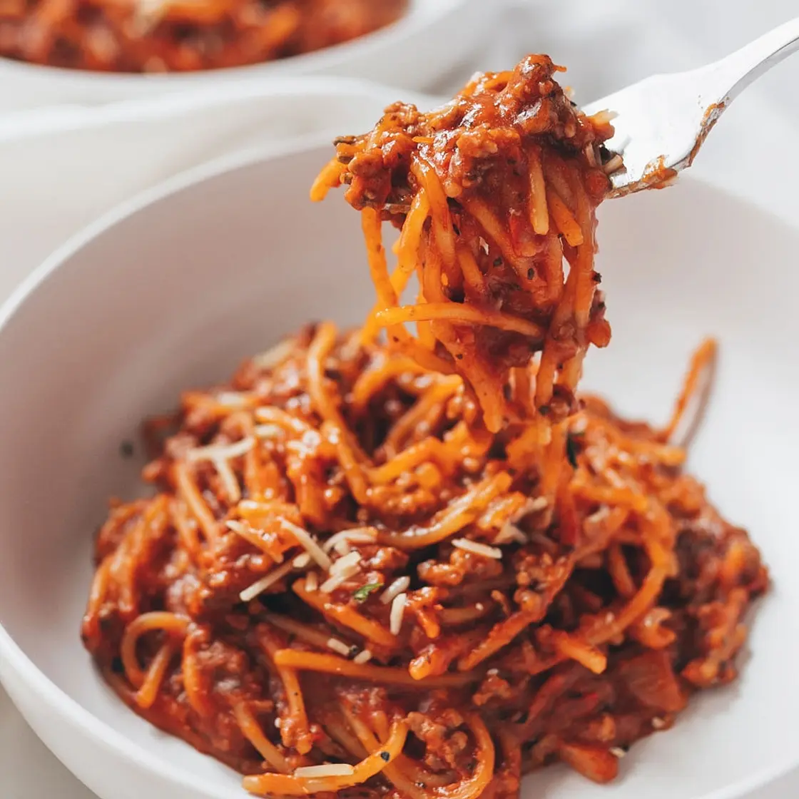 One Pot Spaghetti Bolognese
