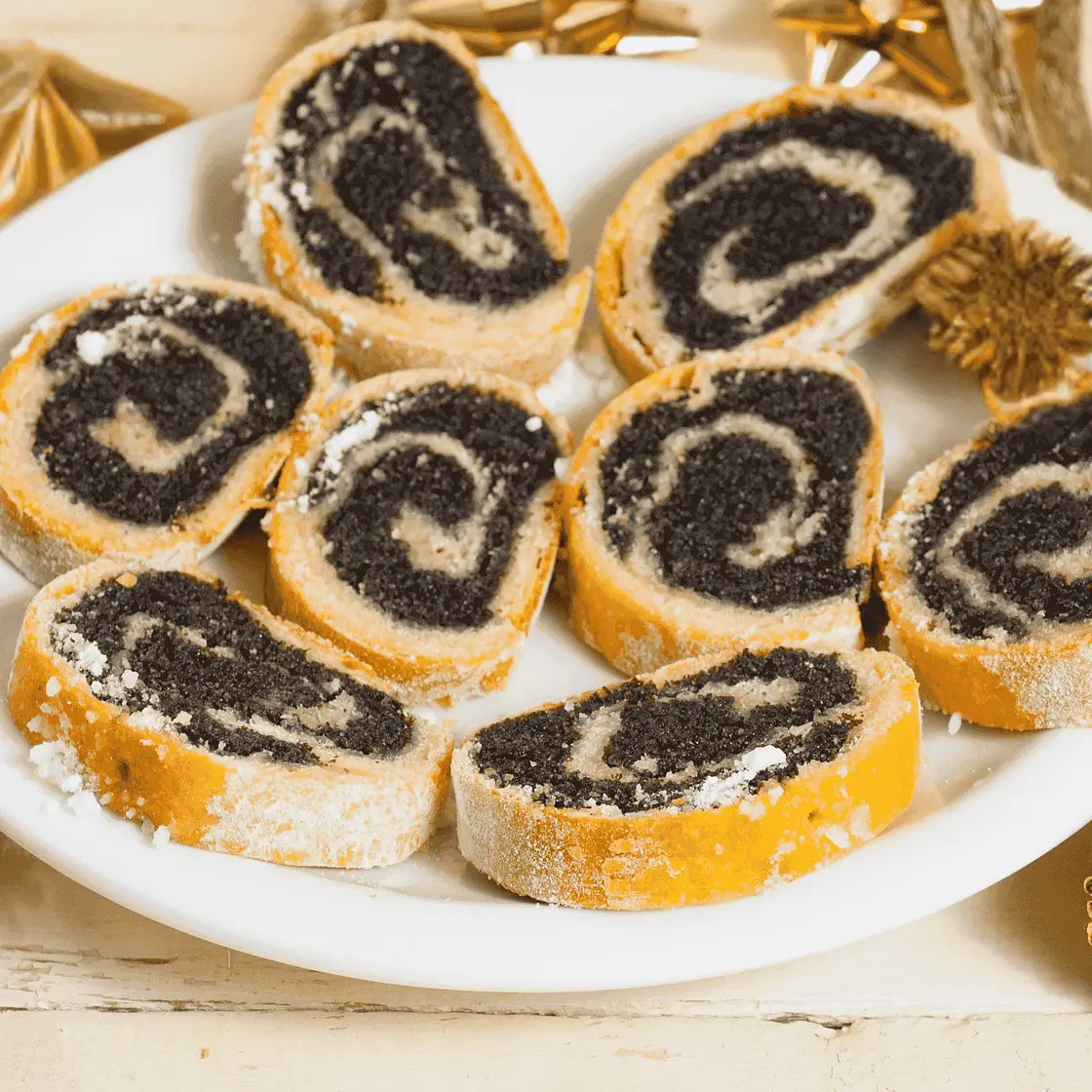 Croatian Makovnjača (Poppy Seed Roll Cake)