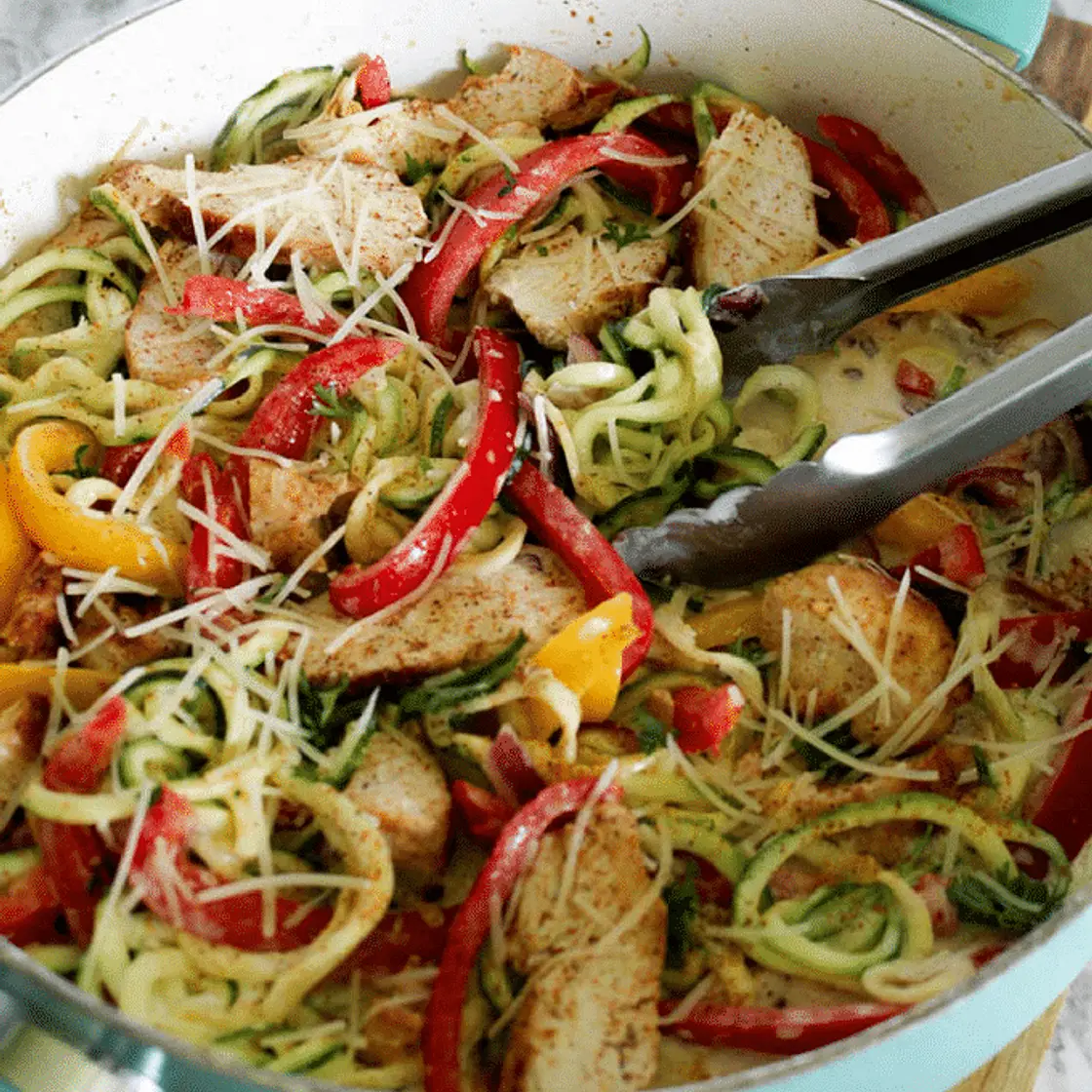 Keto Cajun Chicken "Pasta"