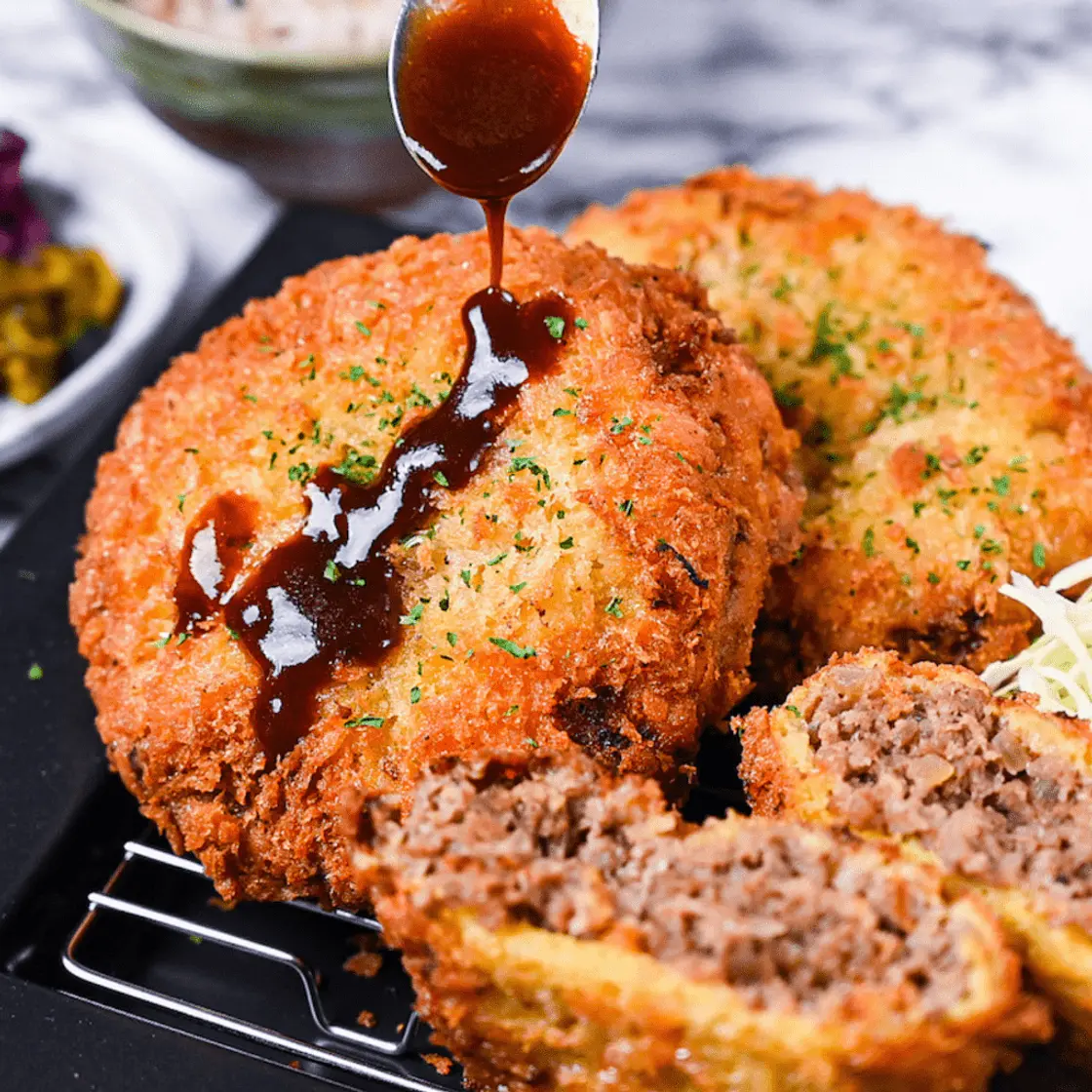 Menchi Katsu (Japanese Ground Meat Cutlet)