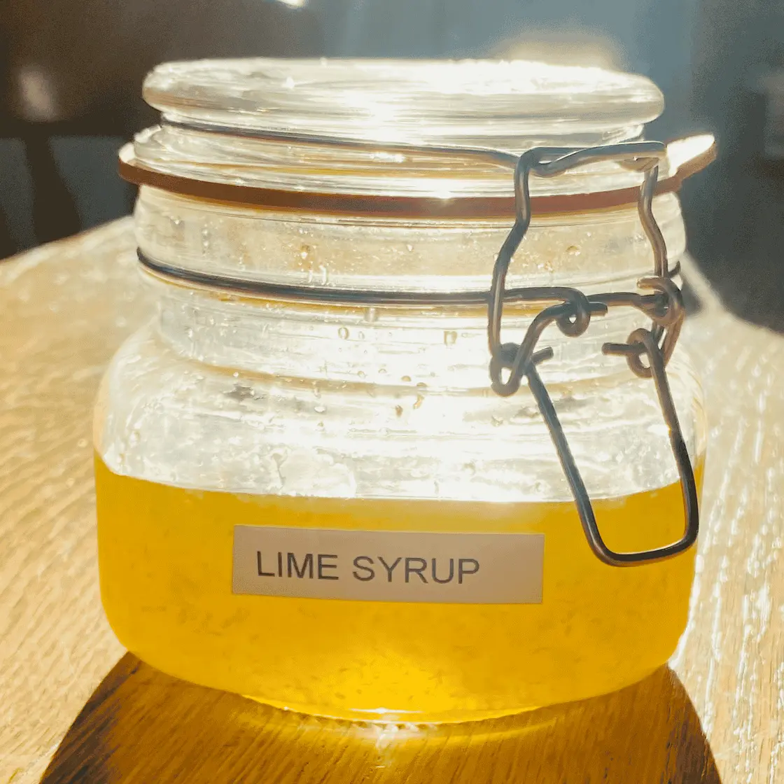 Lime simple syrup