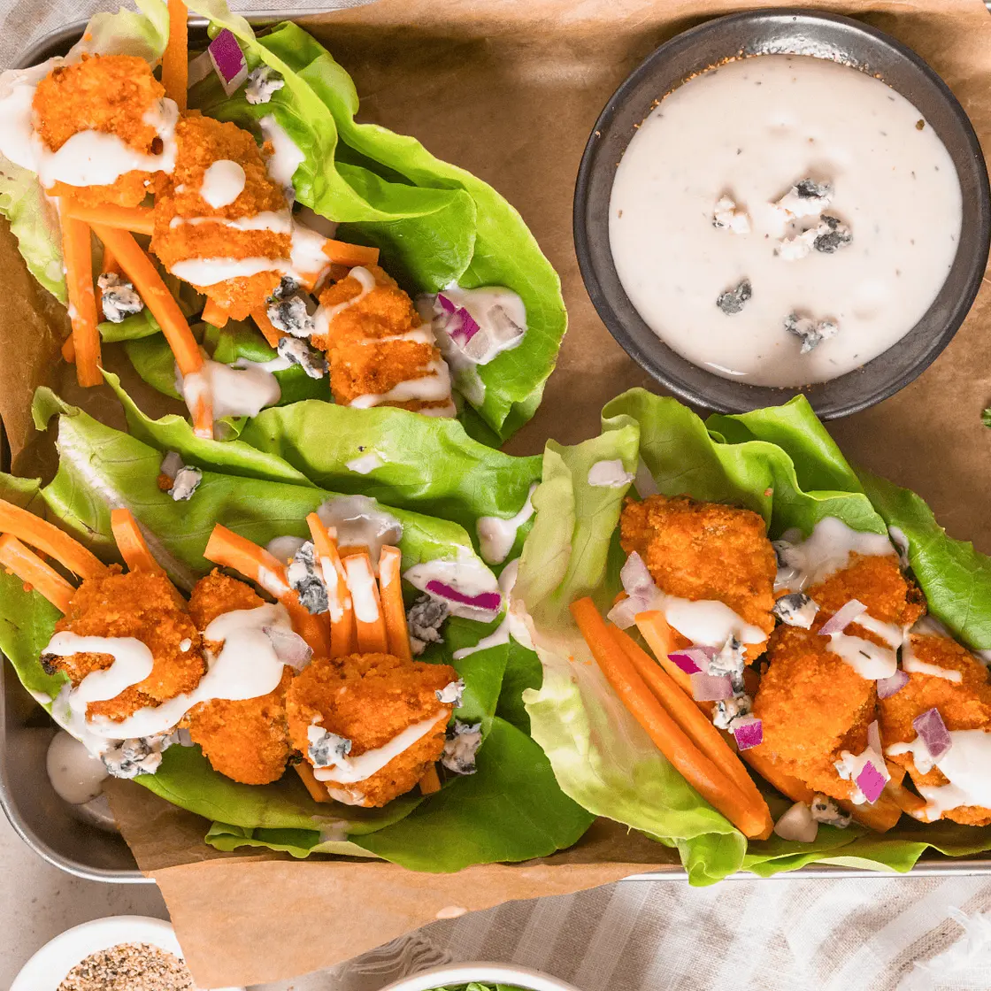 Buffalo Chicken Lettuce Wraps