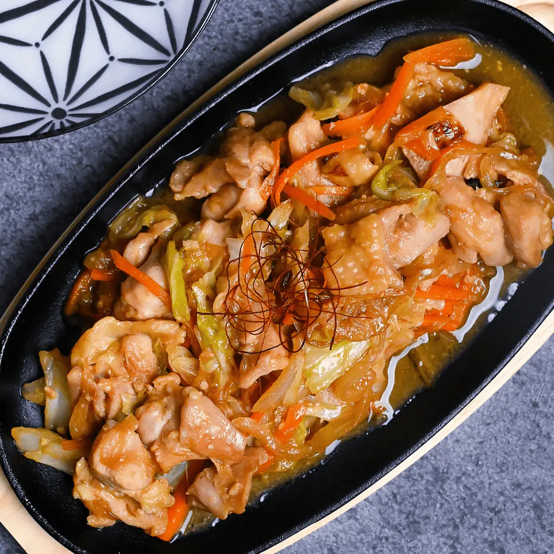 Keichan Yaki (Miso Marinated Chicken & Vegetables)