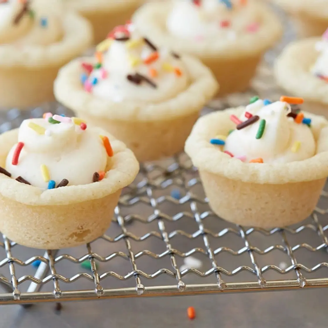 Birthday Cheesecake Cookie Cups
