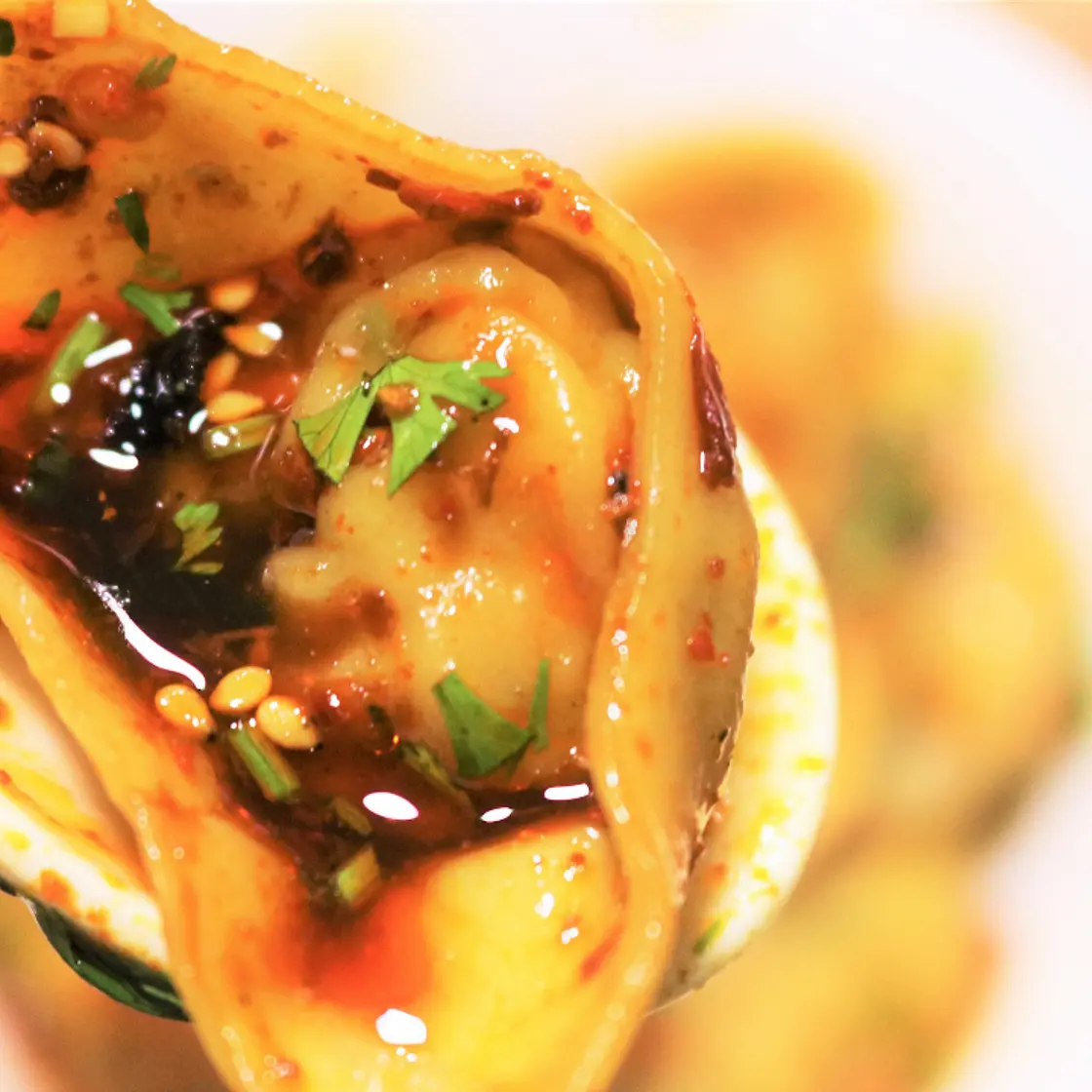 Wontons in Chili Oil