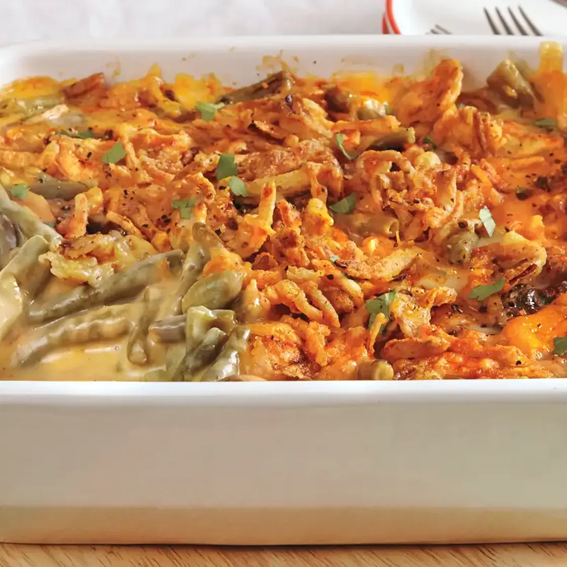 Cheesy Green Bean Casserole