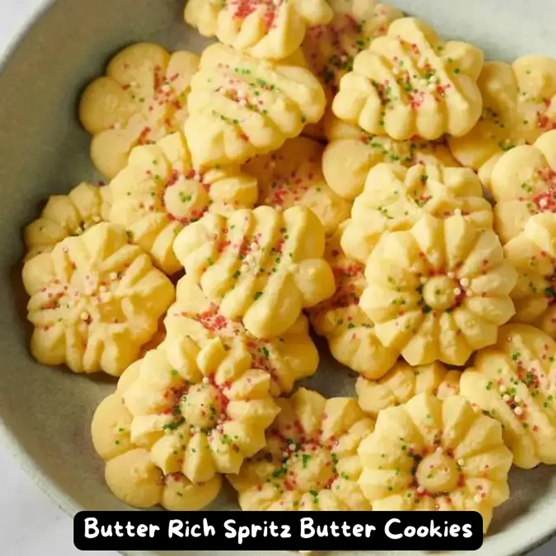 The Best Butter Rich Spritz Butter Cookies