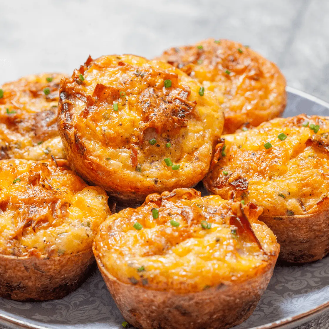 Air Fryer Ham and Cheese Egg Cups