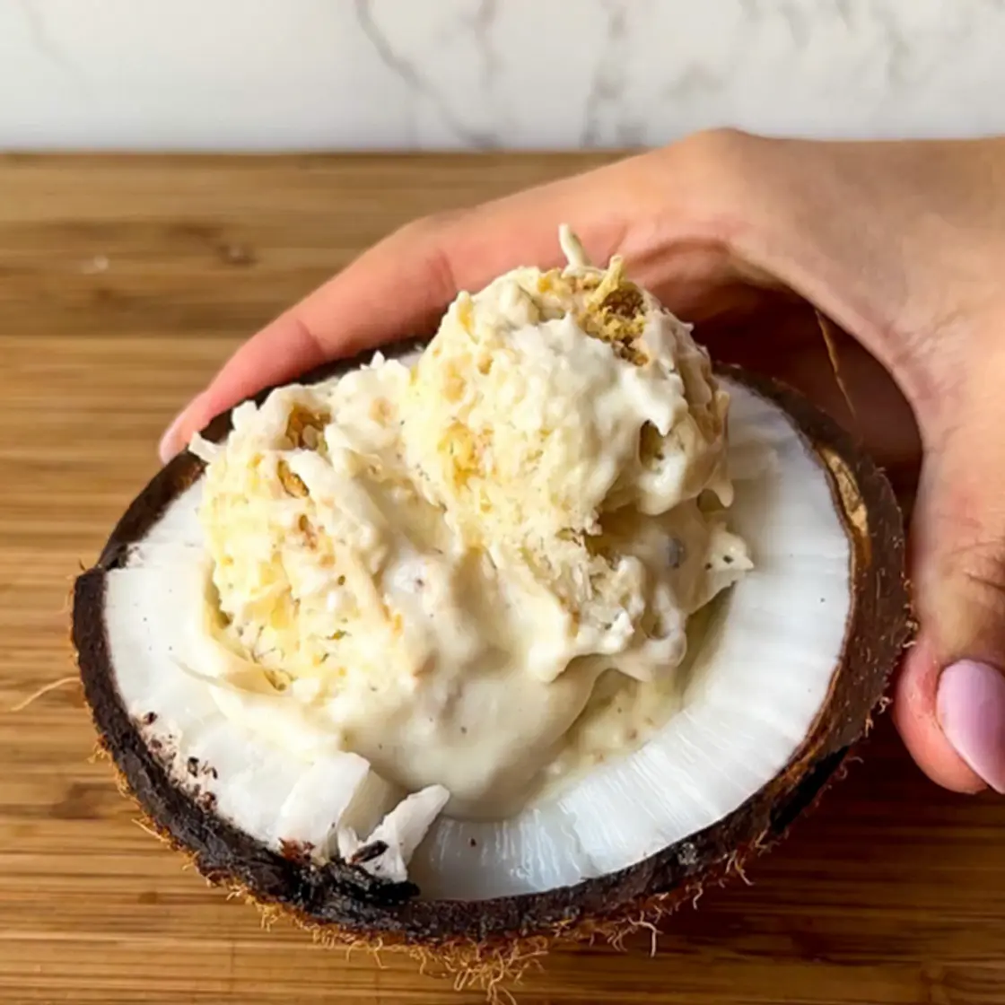 Pina Colada Cottage Cheese Ice Cream