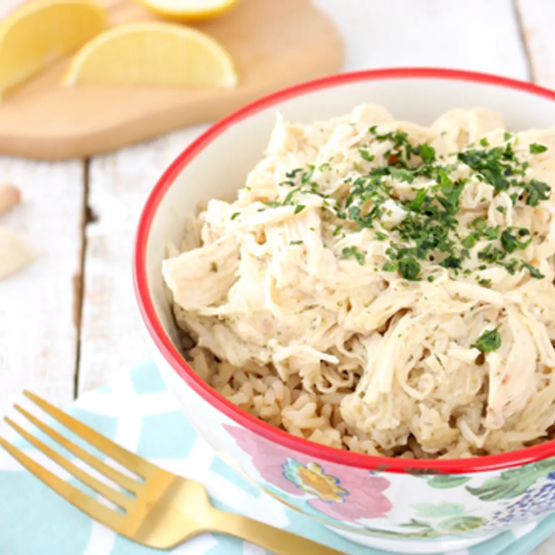 Lemon Garlic Dump Chicken