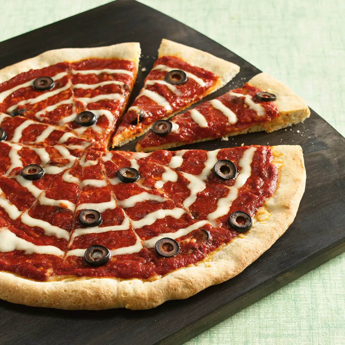Spooky Spiderweb Pizza