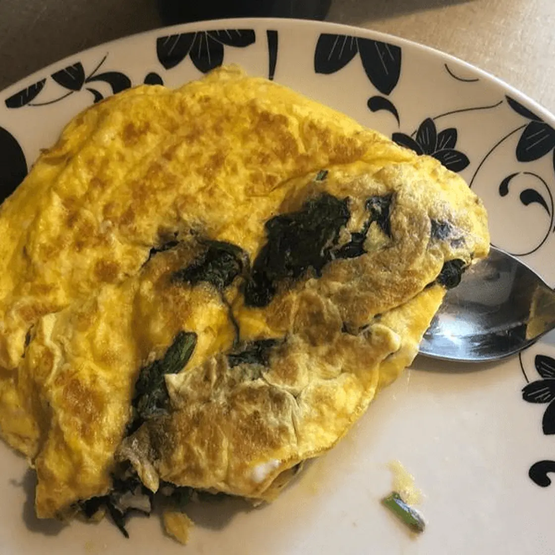 Spinach Scrambled Eggs