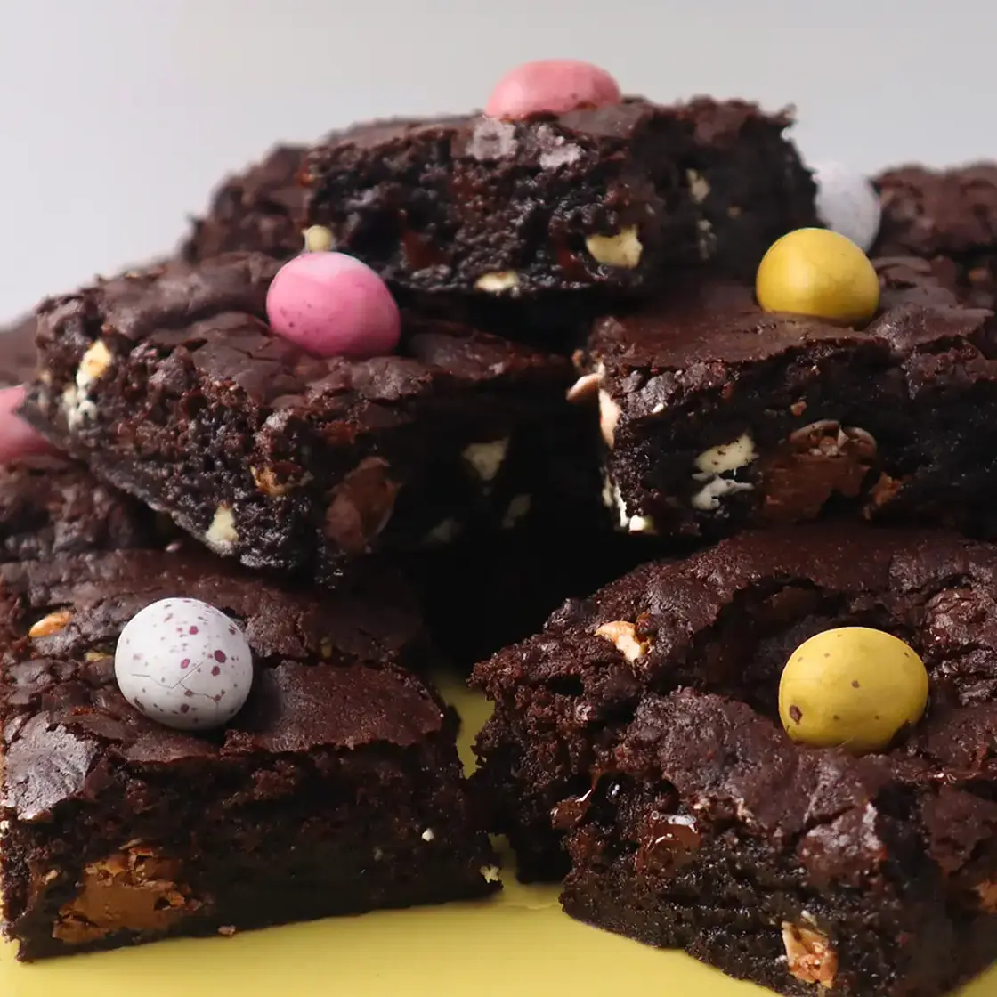 Mini Egg Brownies