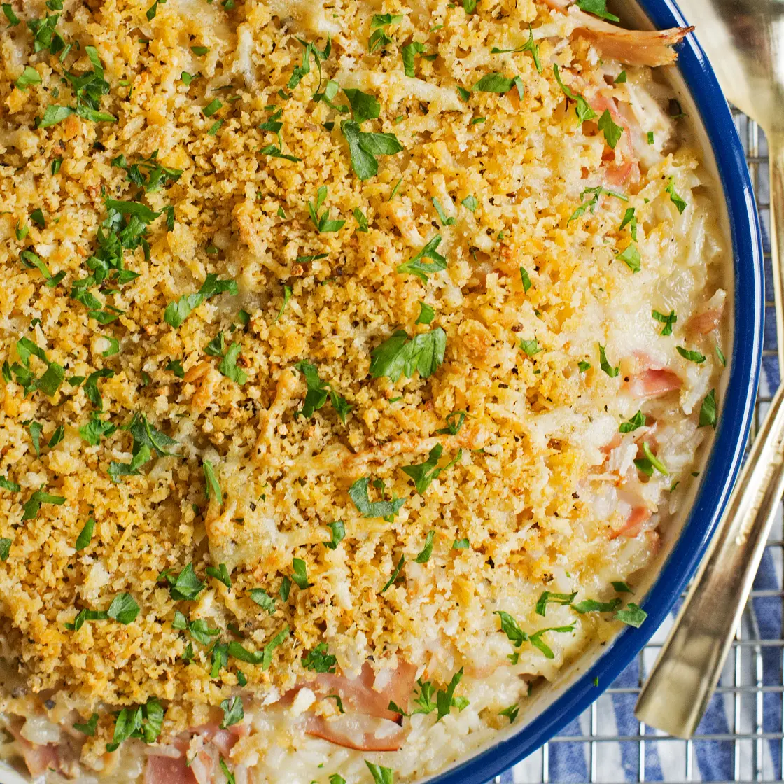 Chicken Cordon Bleu Rice Casserole
