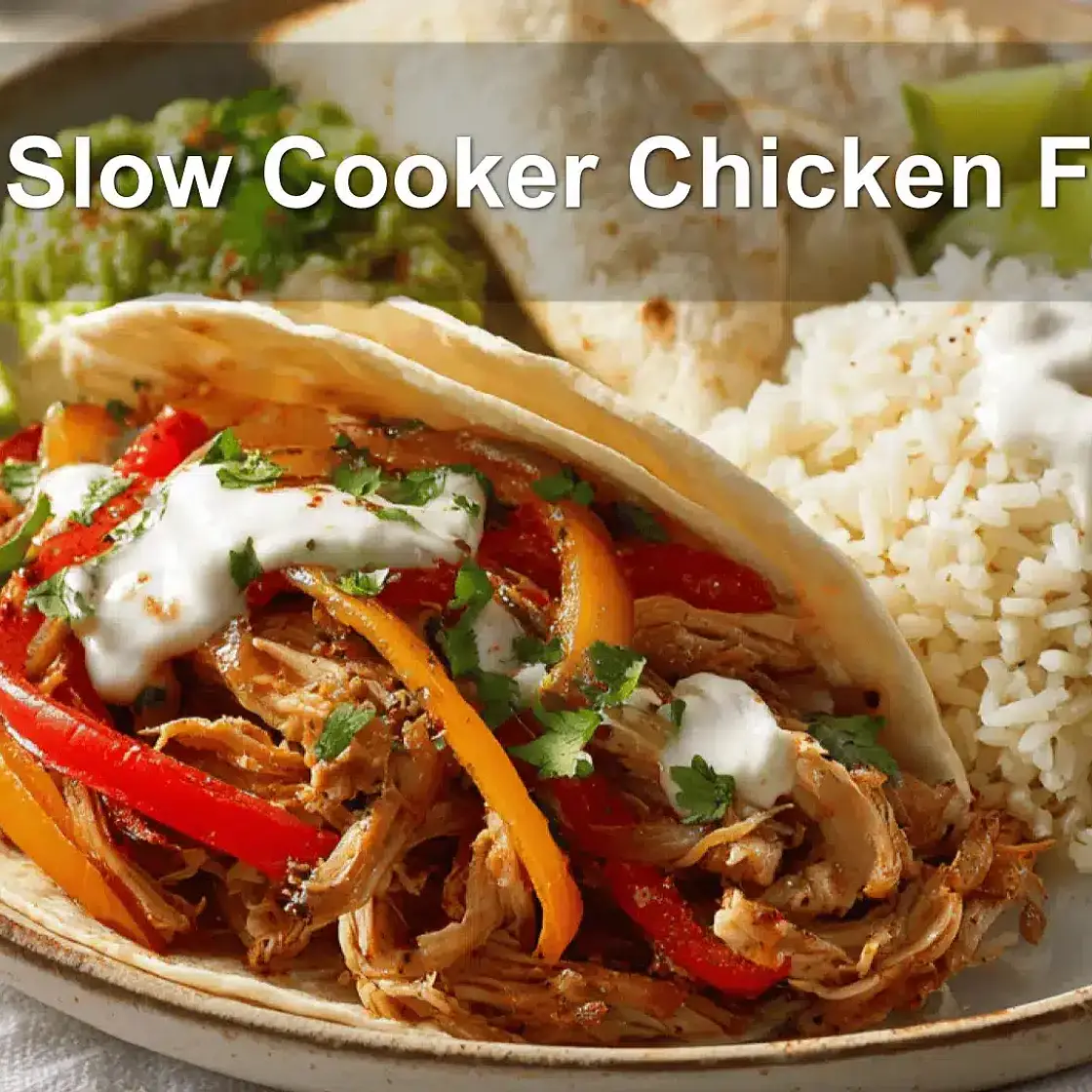 Easy Slow Cooker Chicken Fajitas