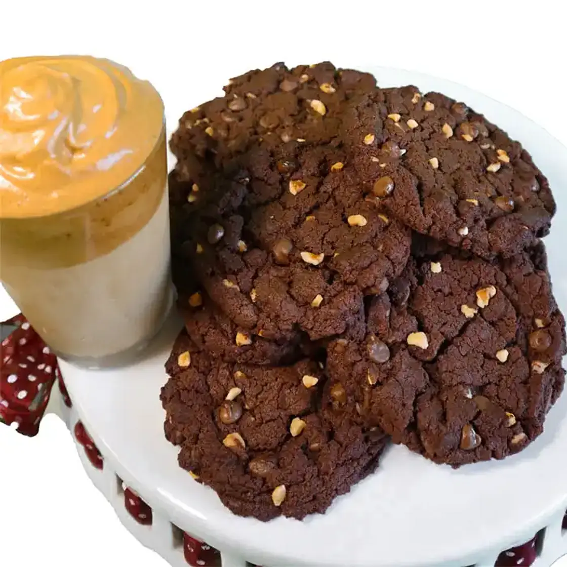 Chocolate Chip Dalgona Cookies