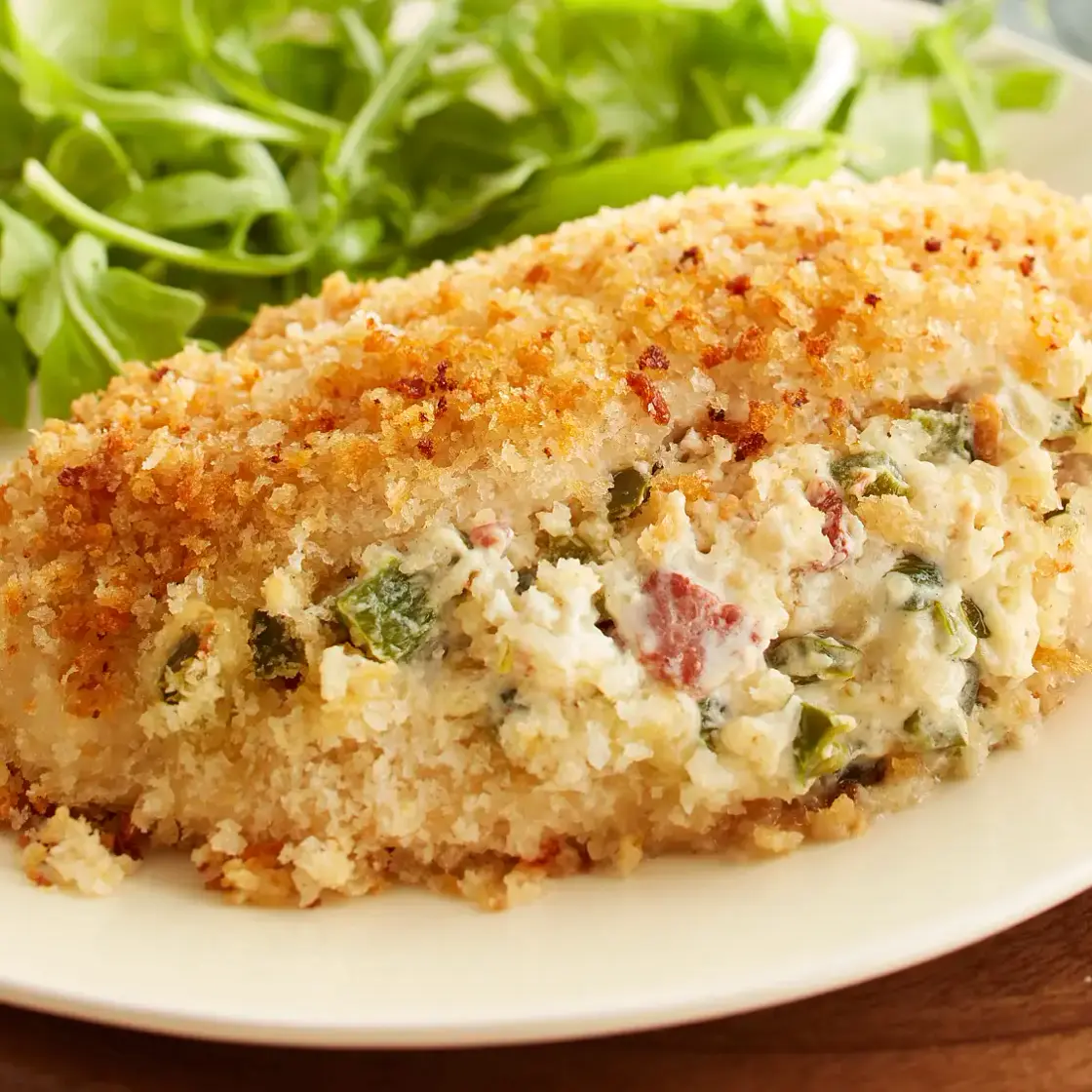 Bacon, Chile and Cream Cheese-Stuffed Chicken Breasts