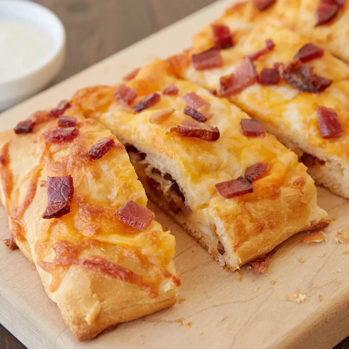 Chicken and Bacon-Stuffed Crescent Bread