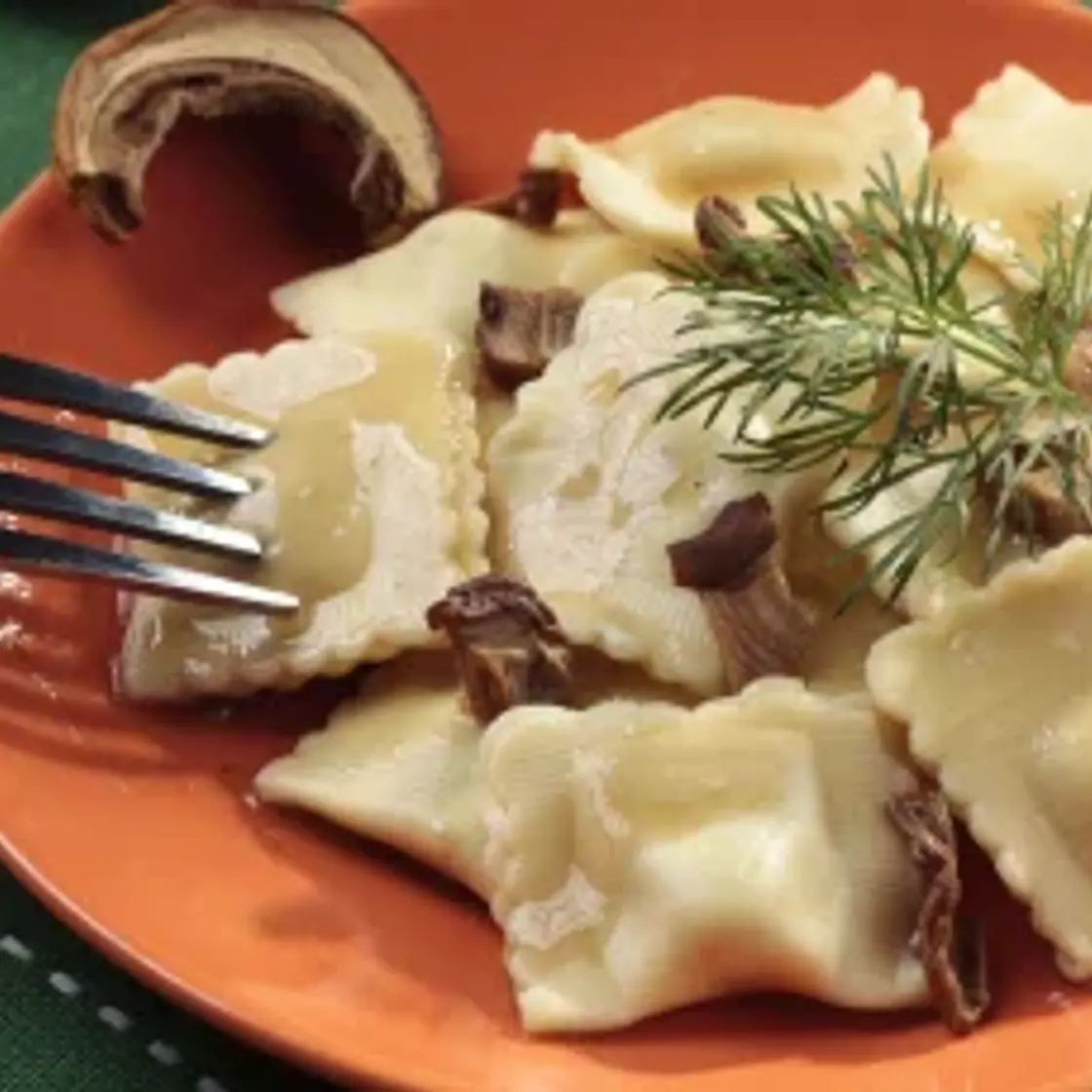 Raviolis champignons et ricotta