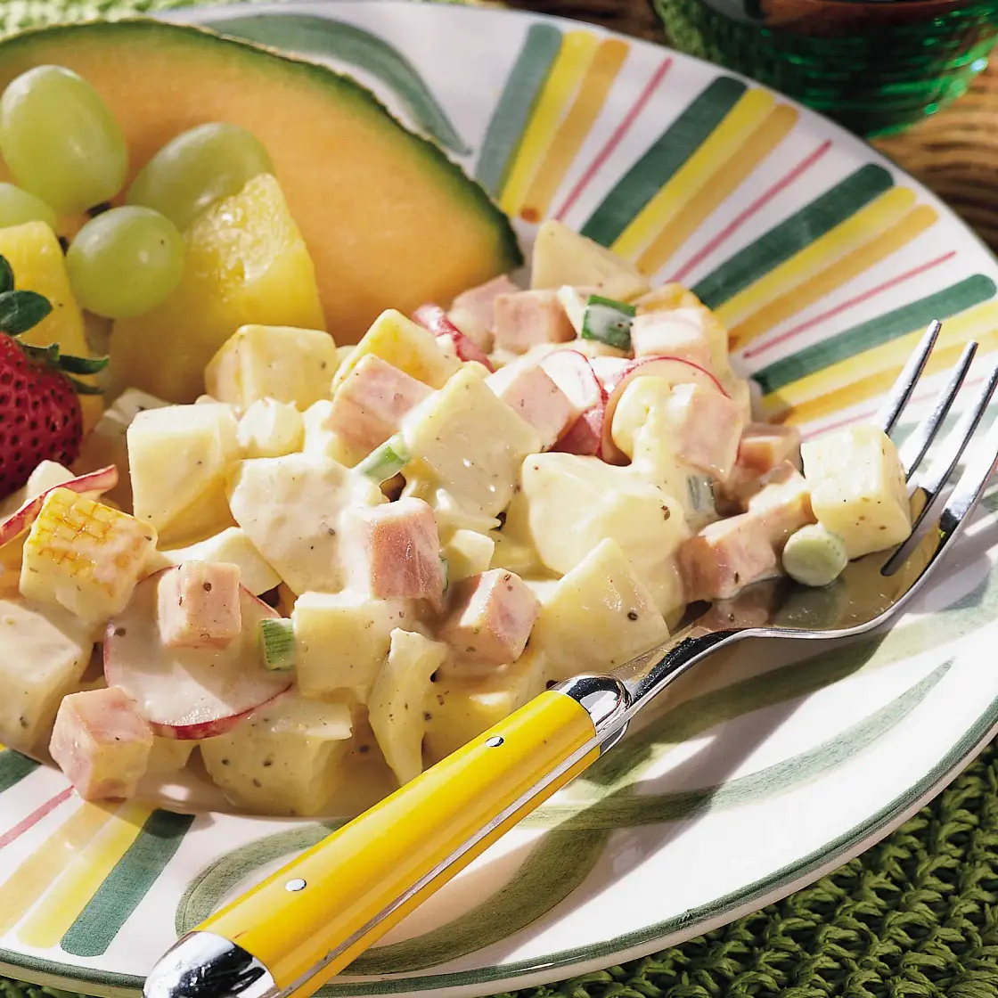 Ham, Cheese and Potato Salad