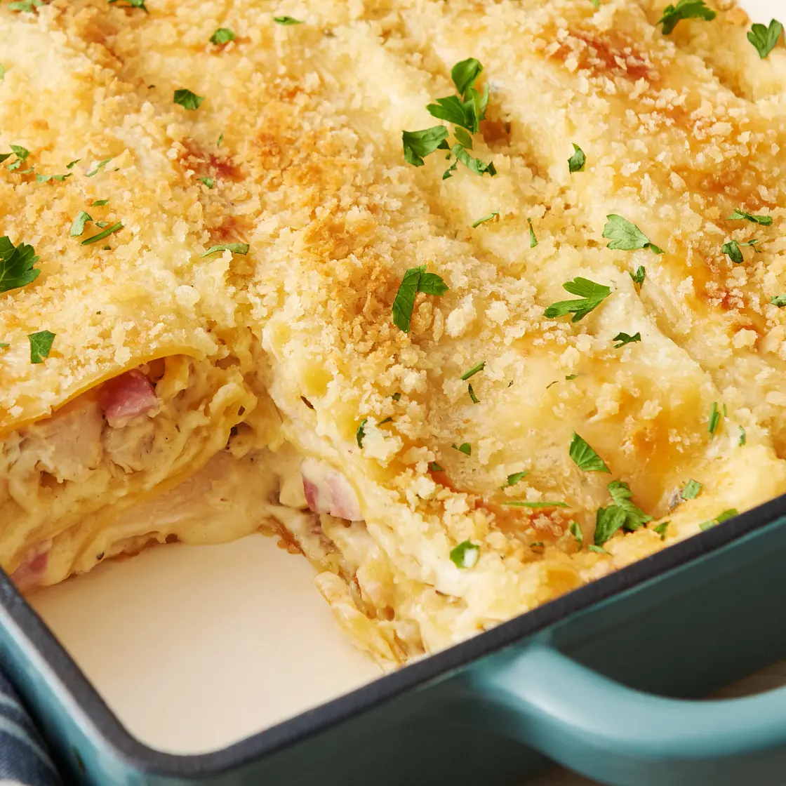 Chicken Cordon Bleu Lasagna