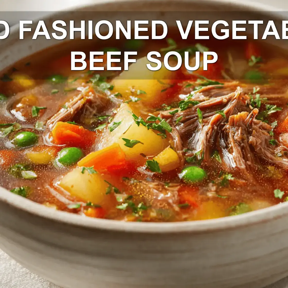 OLD FASHIONED VEGETABLE BEEF SOUP