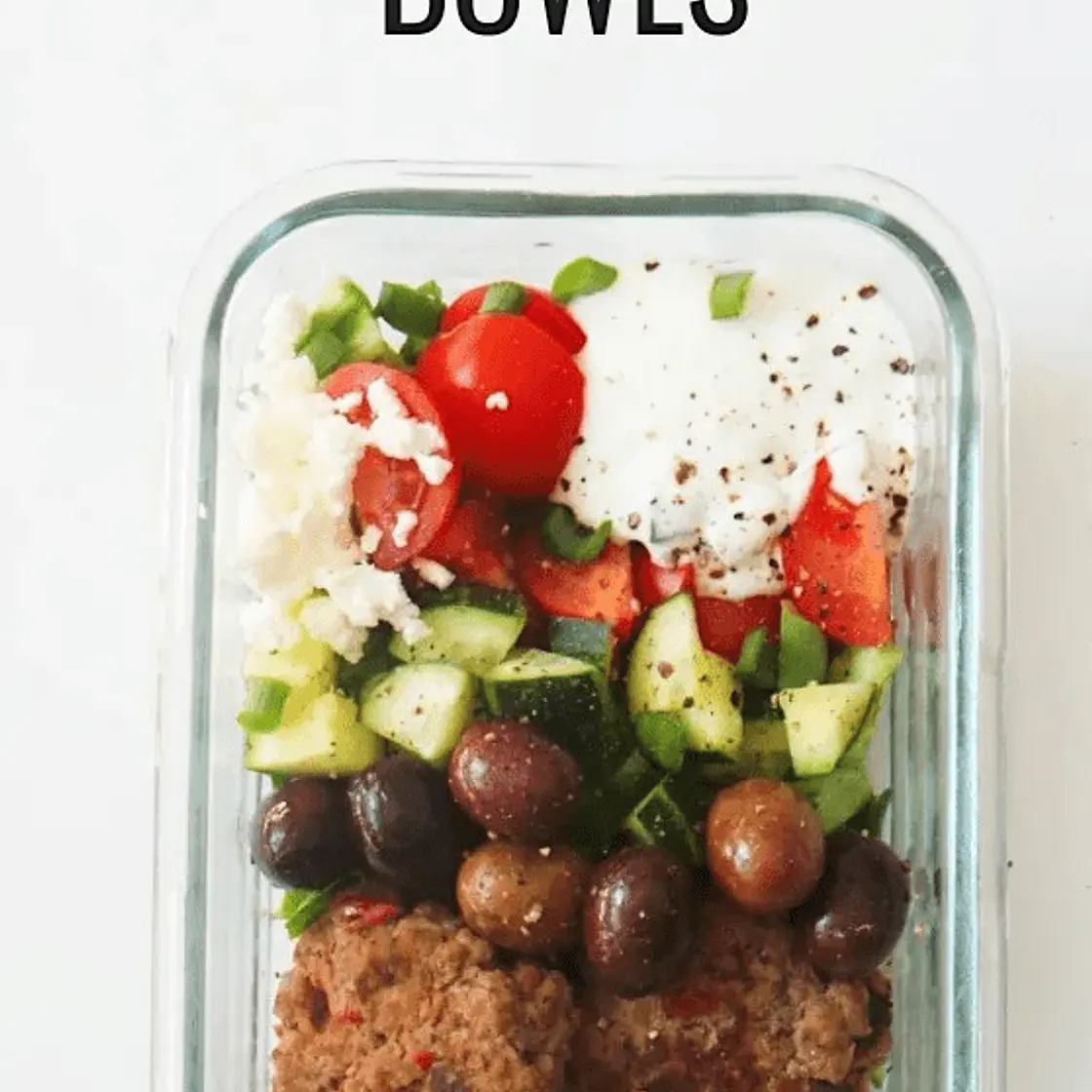 Greek Meatball Bowls | Low Carb Meal Prep Recipe