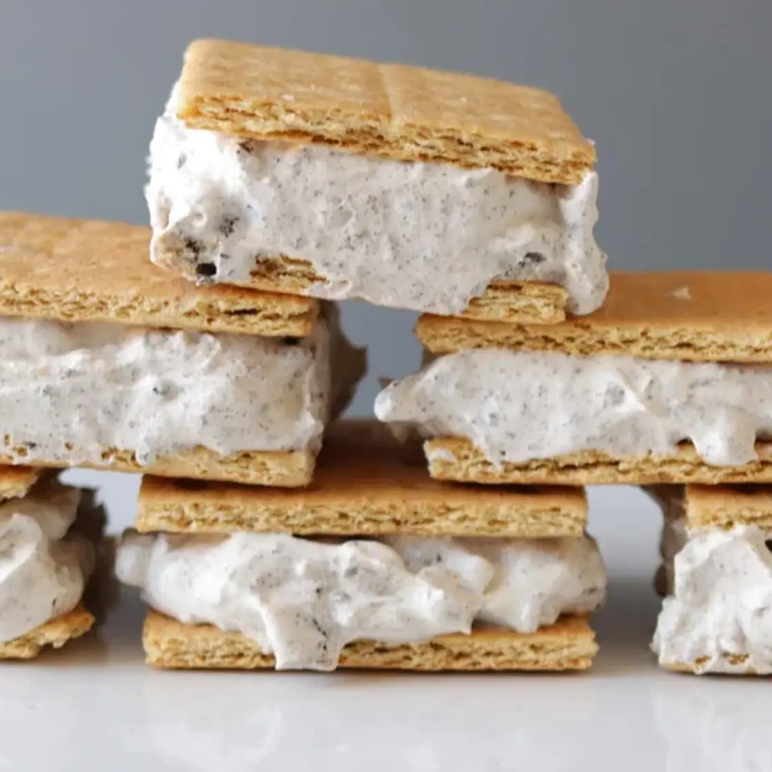 3-Ingredient Cookies and Cream Ice Cream Sandwich