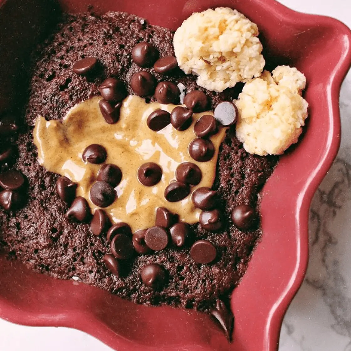 Vegan Chocolate Mug Cake {grain-free and keto-friendly}