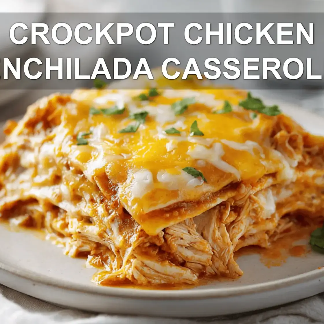 CROCKPOT CHICKEN ENCHILADA CASSEROLE