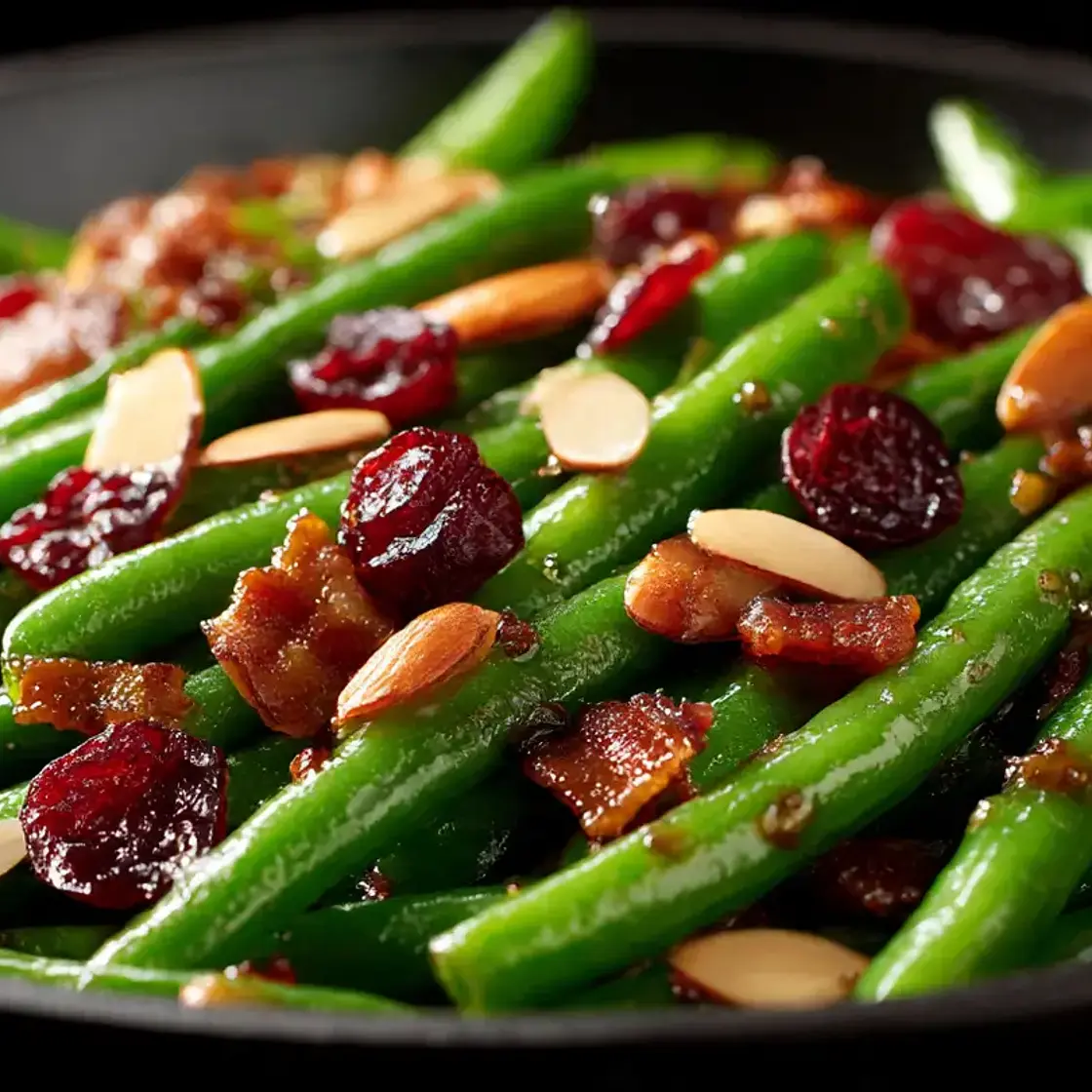 Cranberry Bacon Green Beans
