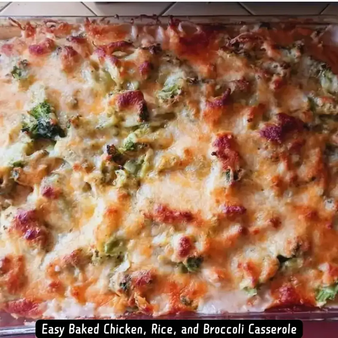 The Best Easy Baked Chicken, Rice, and Broccoli Casserole