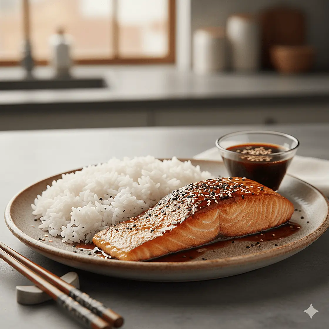 סלמון ברוטב אסייתי סצ'ואן