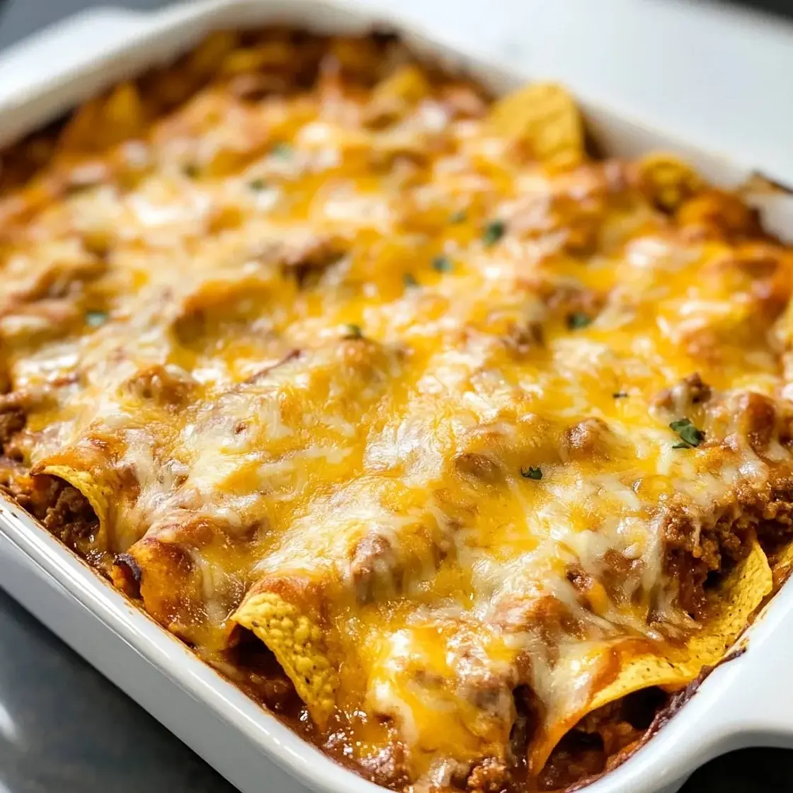 Tortilla Chip Enchiladas