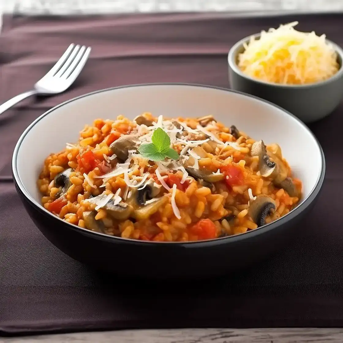 Tomato and Mushroom Risotto