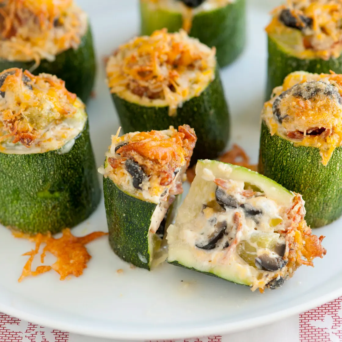 Pizza-Stuffed Zucchini Cups