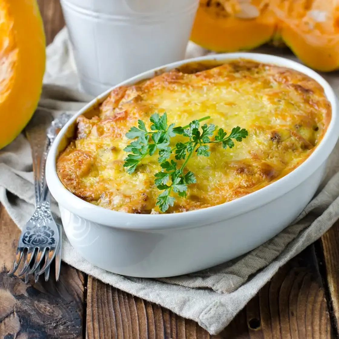 Gratin de potimarron au lait de coco