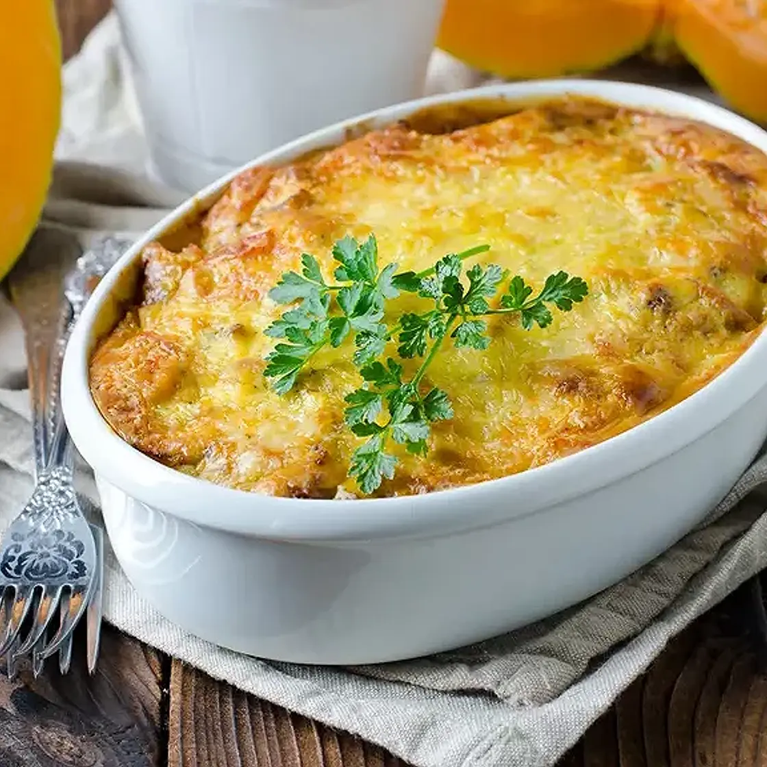 Gratin de potimarron au lait de coco
