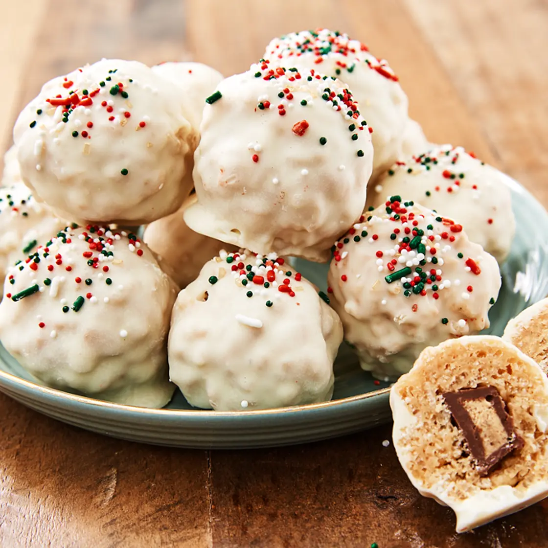 Rice Krispie Snowballs
