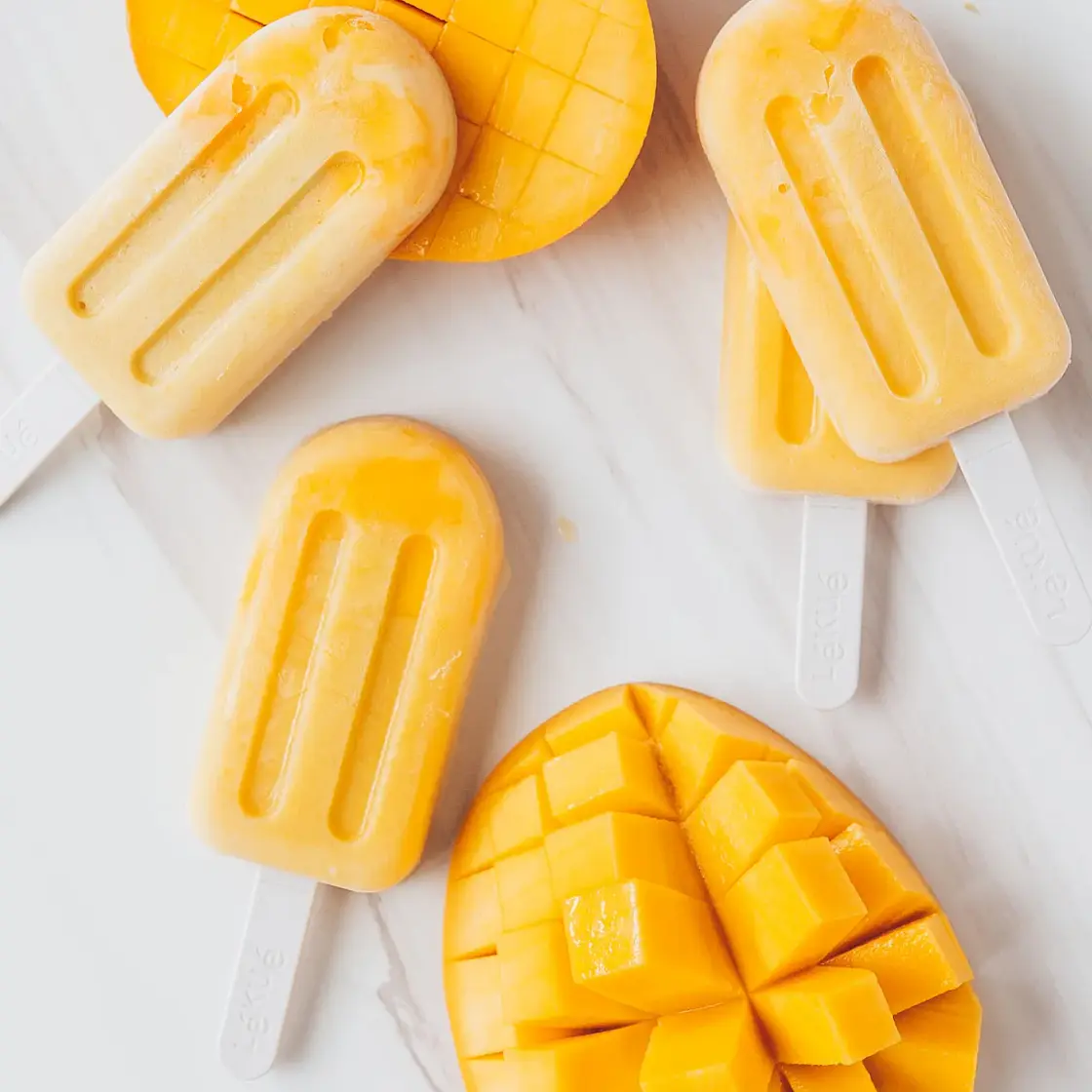 Mango Coconut Ice Cream Bars