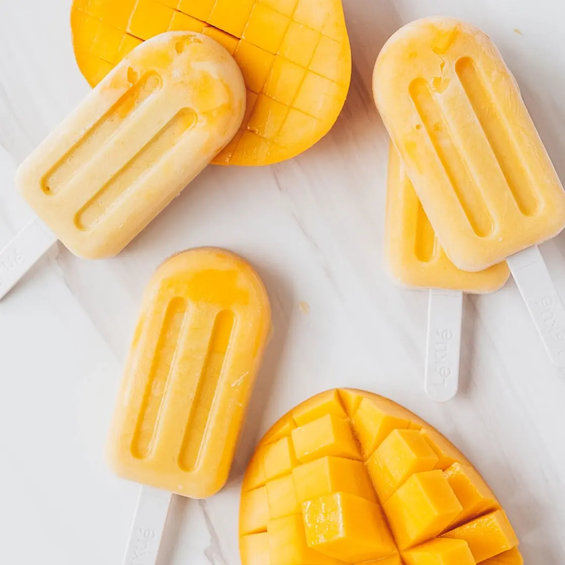 Mango Coconut Ice Cream Bars