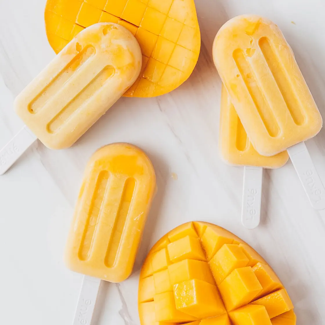Mango Coconut Ice Cream Bars