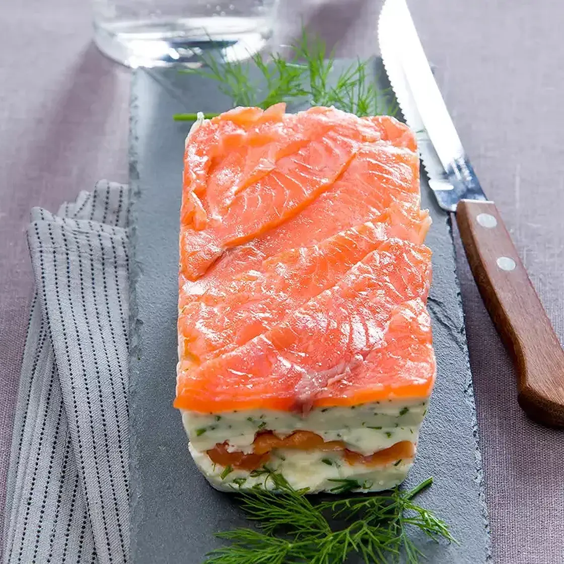 Terrine aux deux saumons