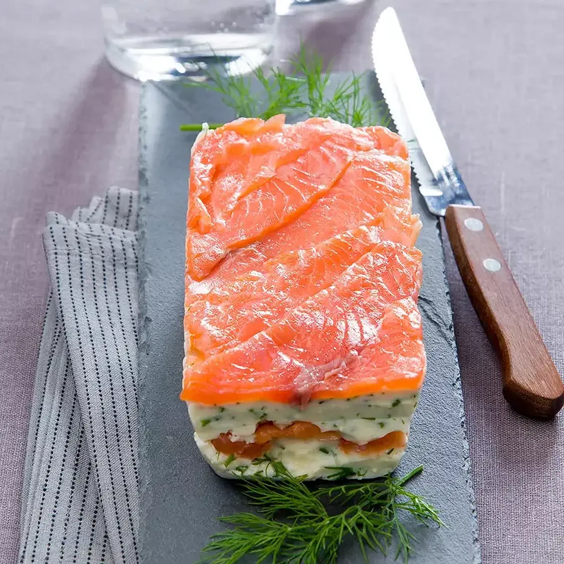 Terrine aux deux saumons