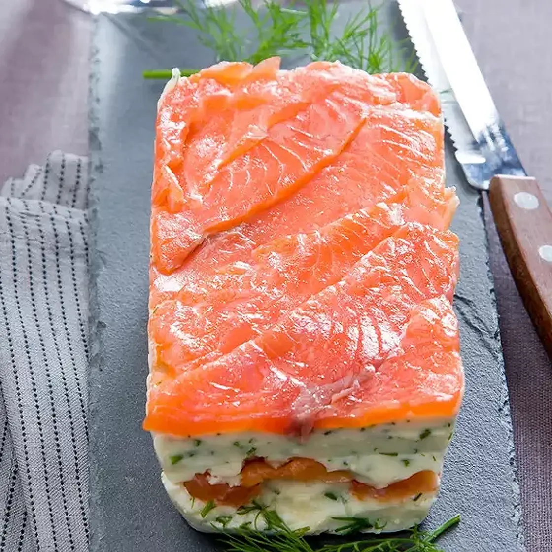 Terrine aux deux saumons