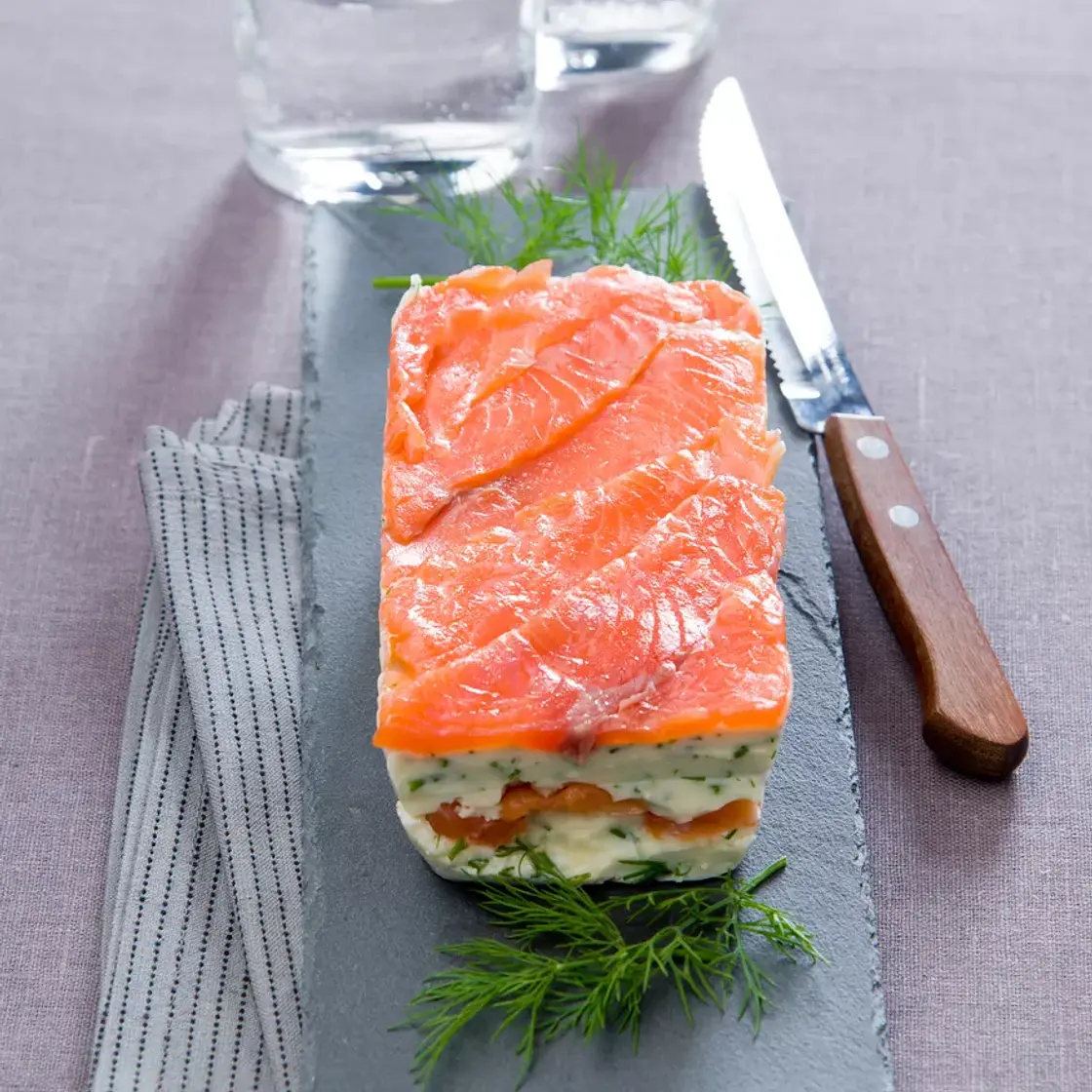 Terrine aux deux saumons
