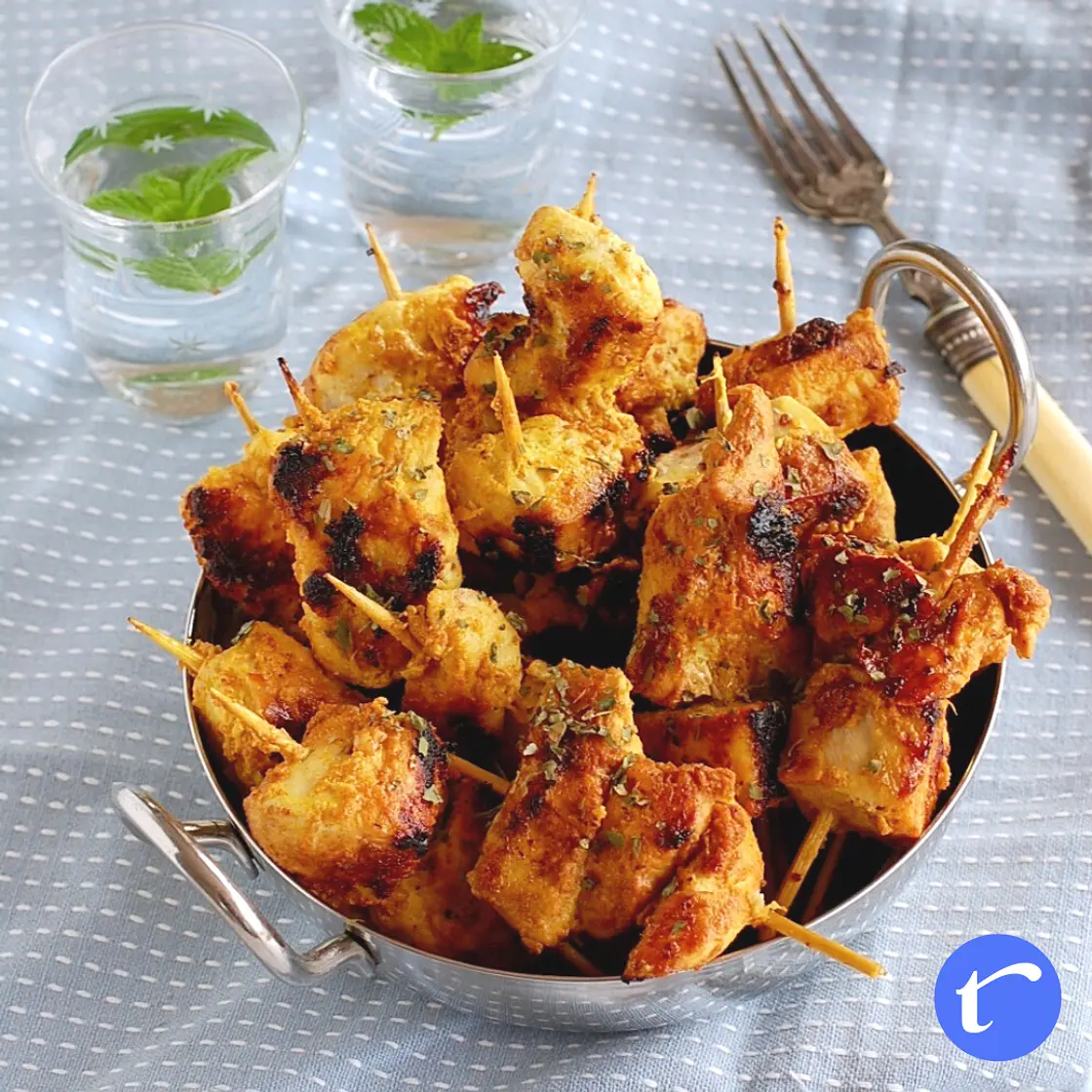 Quick keto chicken curry kebabs recipe