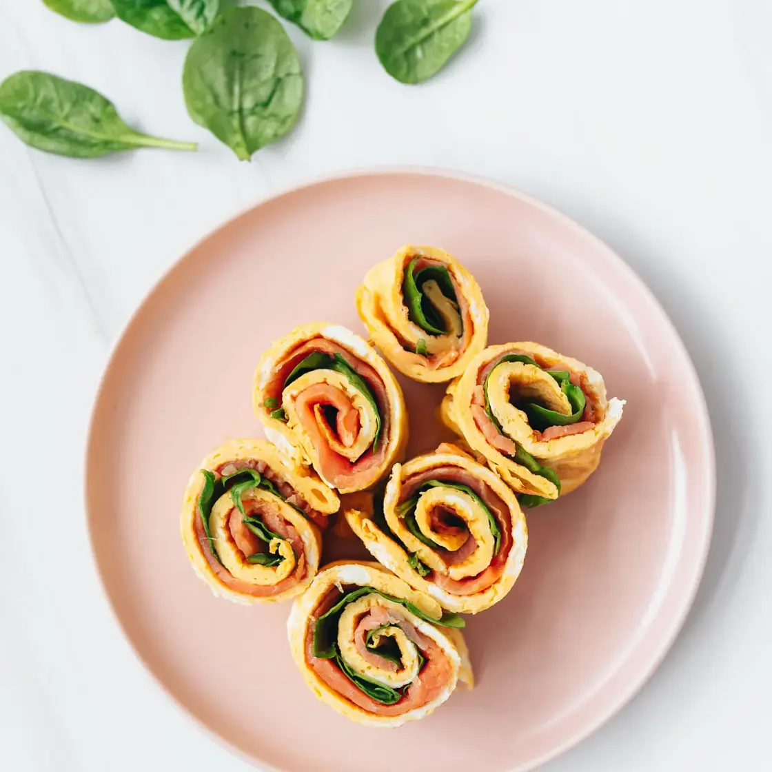 Smoked Salmon Omelet Rolls