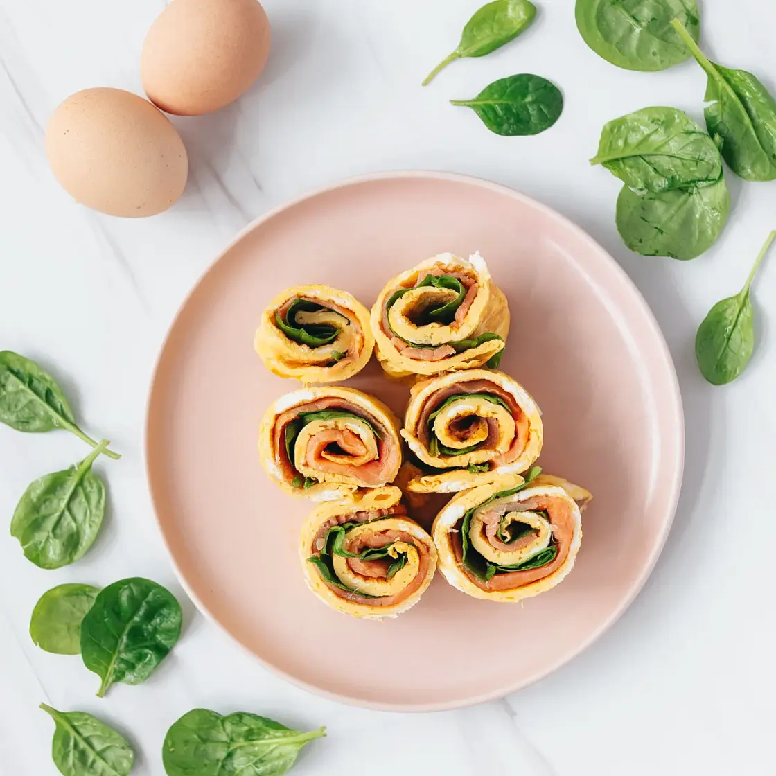 Smoked Salmon Omelet Rolls