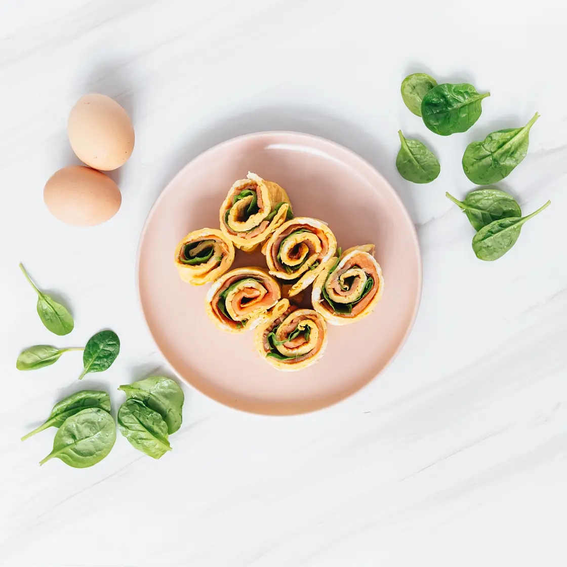 Smoked Salmon Omelet Rolls